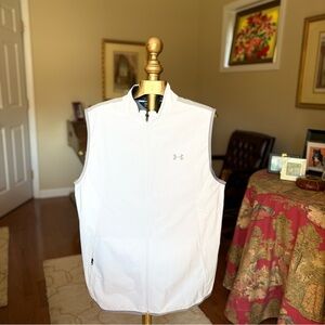 Under Armour White Vest w/ Gray accents LARGE